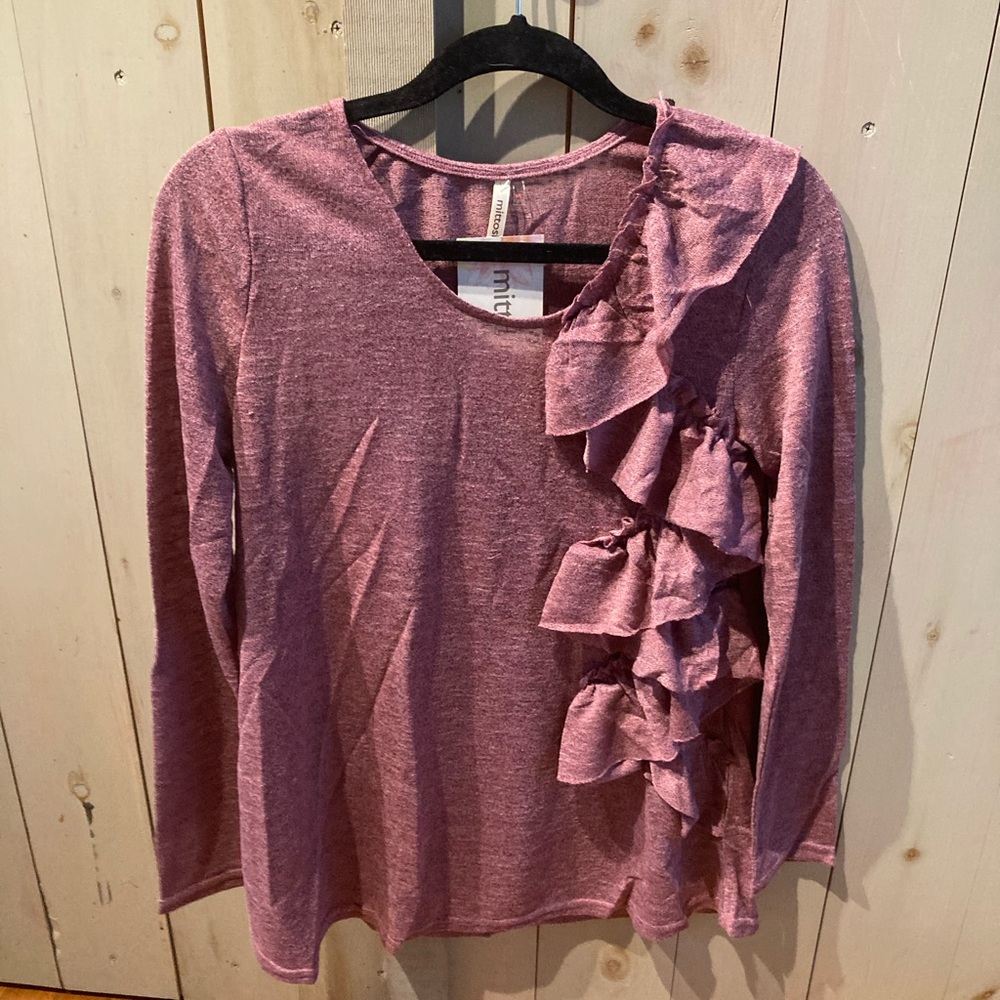 🌷spring long sleeved ruffle top